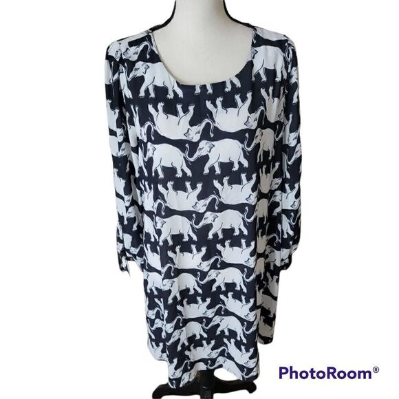 Modcloth Elephant Print Sheath Dress. Size M. - Picture 1 of 7